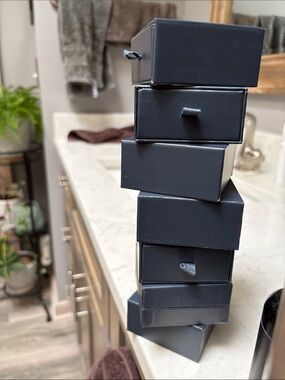 Maria Tash Jewelry Box Lot of 8 and Grey Pouch inside a shopping bag💙